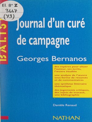 cover image of Journal d'un curé de campagne